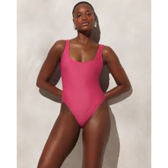 J.CREW NWT Swimsuit Women's sz18 Fuschia Pink Heritage One-Piece Scoop Back - Picture 5 of 13